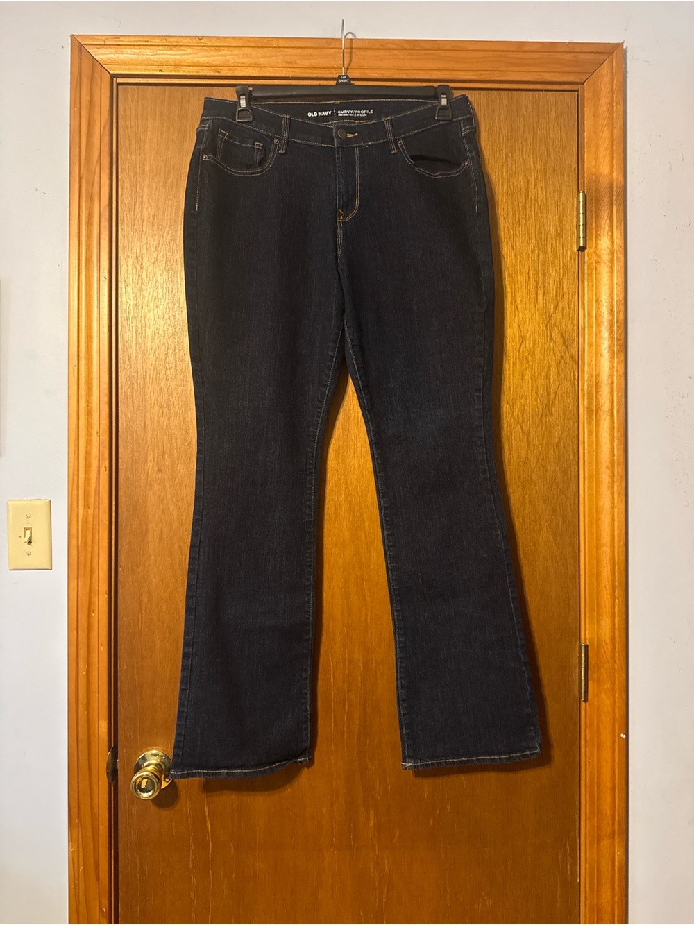 Old Navy Dark Blue Curvy Bootcut Jeans
